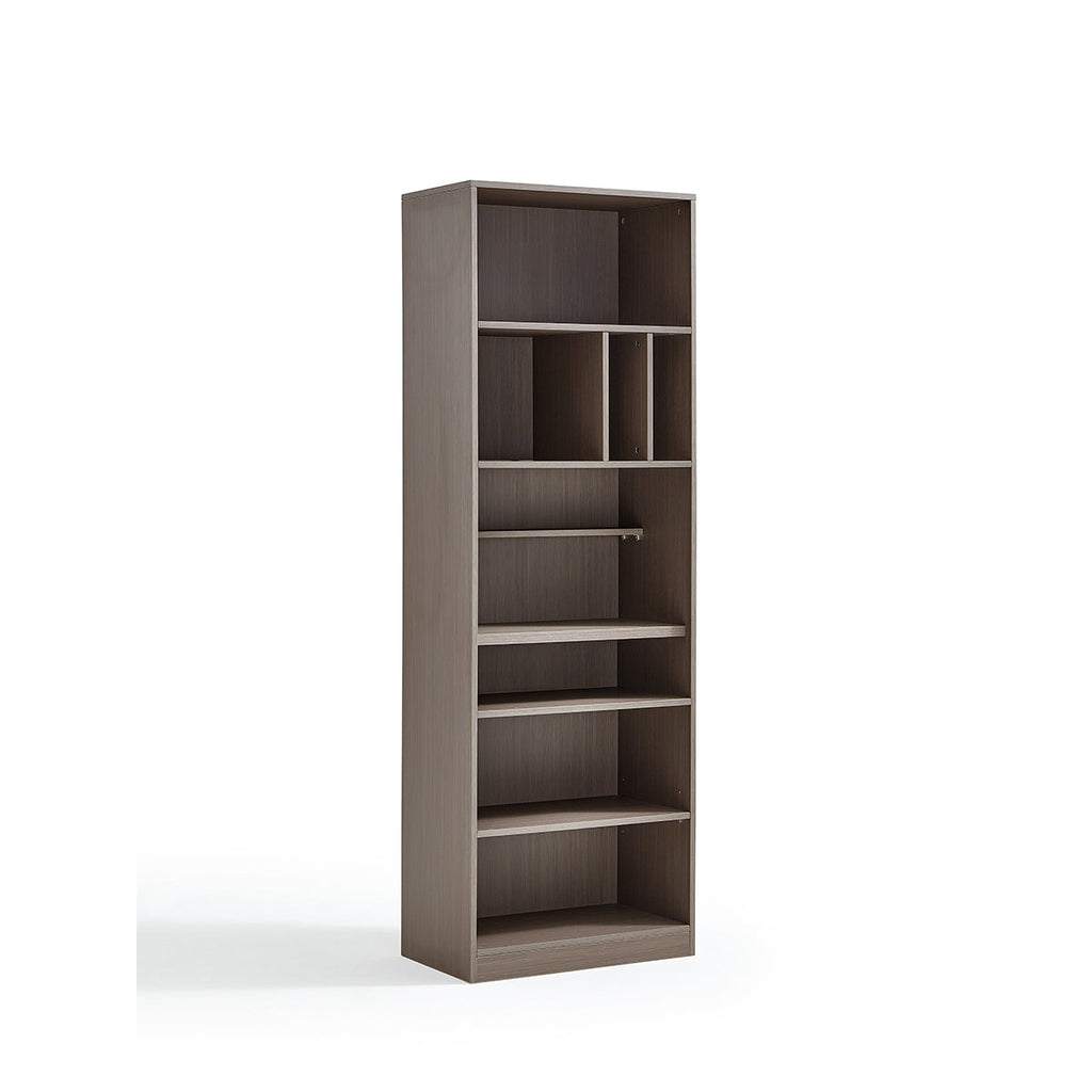 Detachable Grey Study Desk & Bookshelf Set-1