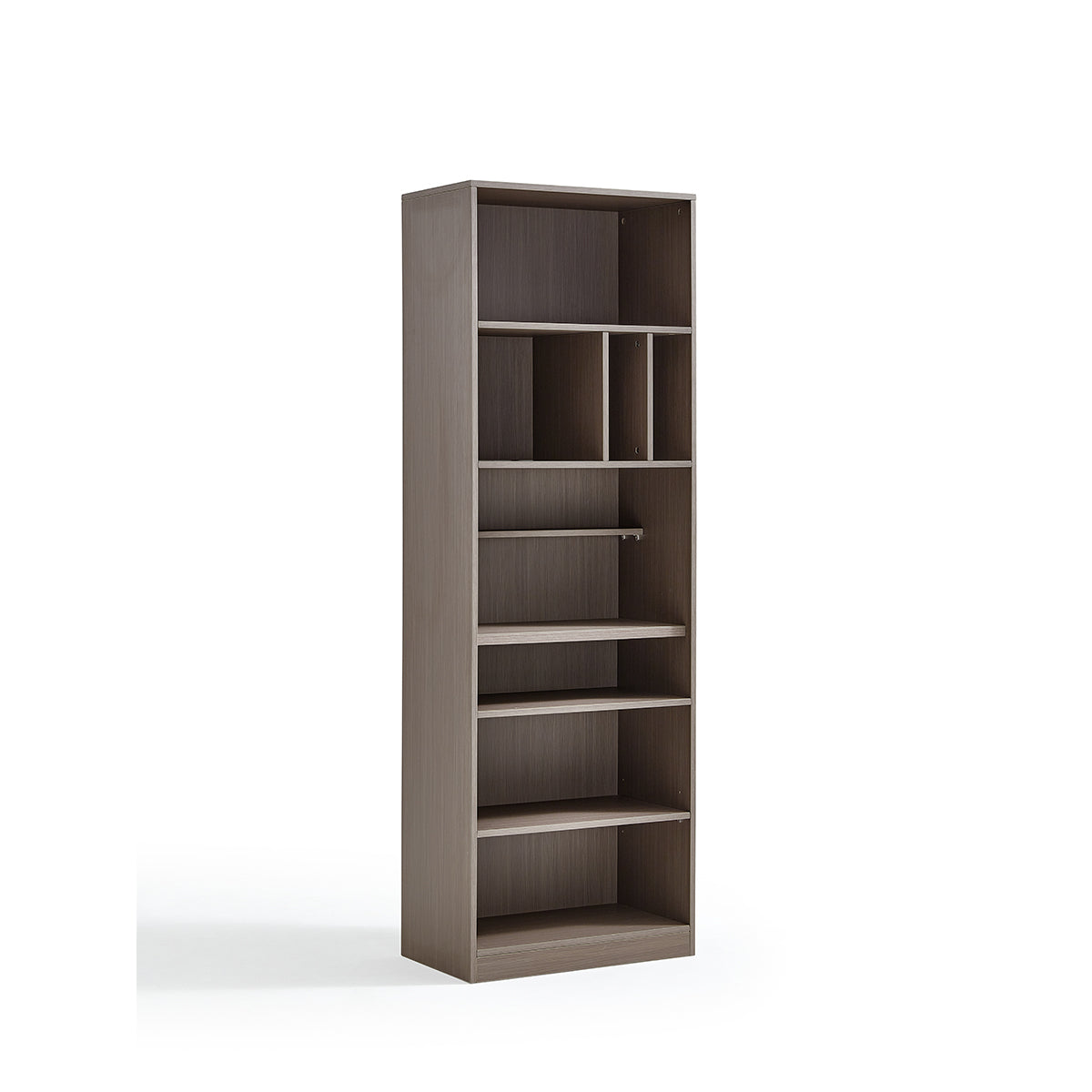 Detachable Grey Study Desk & Bookshelf Set-1