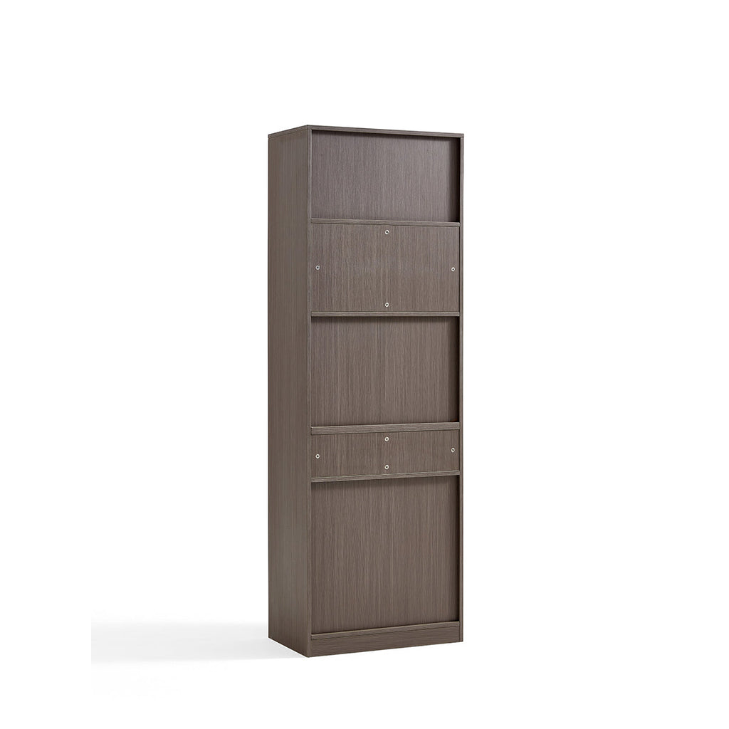 Detachable Grey Study Desk & Bookshelf Set-3